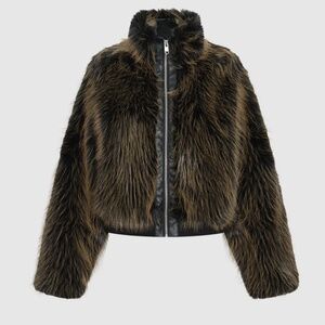 Faux Fur Bomber Jacket